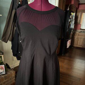 TORRID BLACK DRESS SZ 26 PARTY DRESS HOLIDAY DRESS SWING DRESS SIZE 4X PLUS SIZE